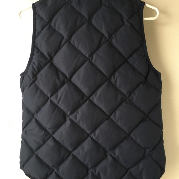 J. CREW Excursion Navy Blue Down Vest Puffer - Picture 5 of 6